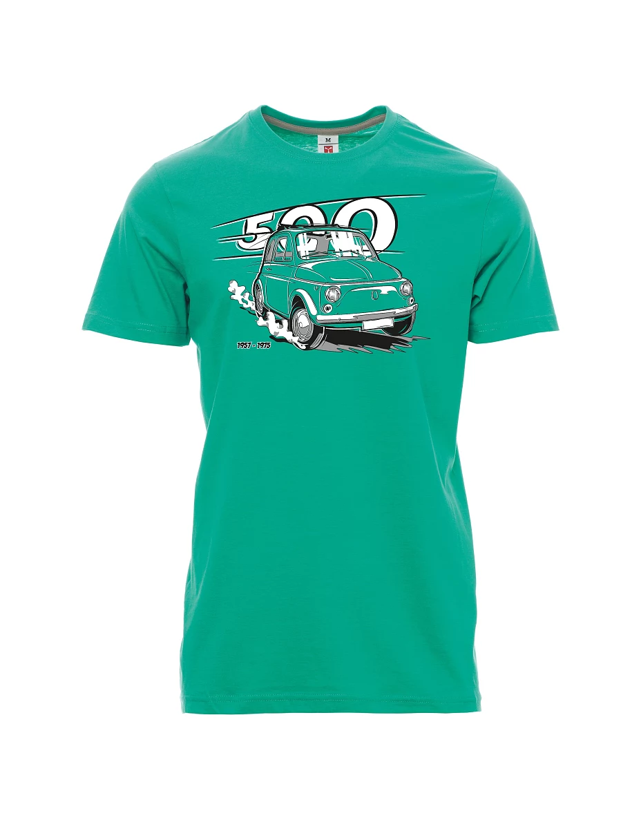 Męski t-shirt szmaragdy Włoski weteran F 500