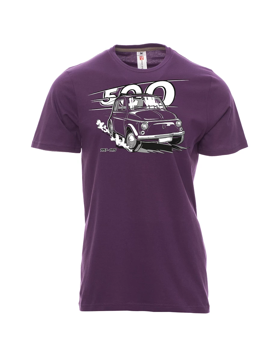 Męski t-shirt purpurowy Włoski weteran F 500