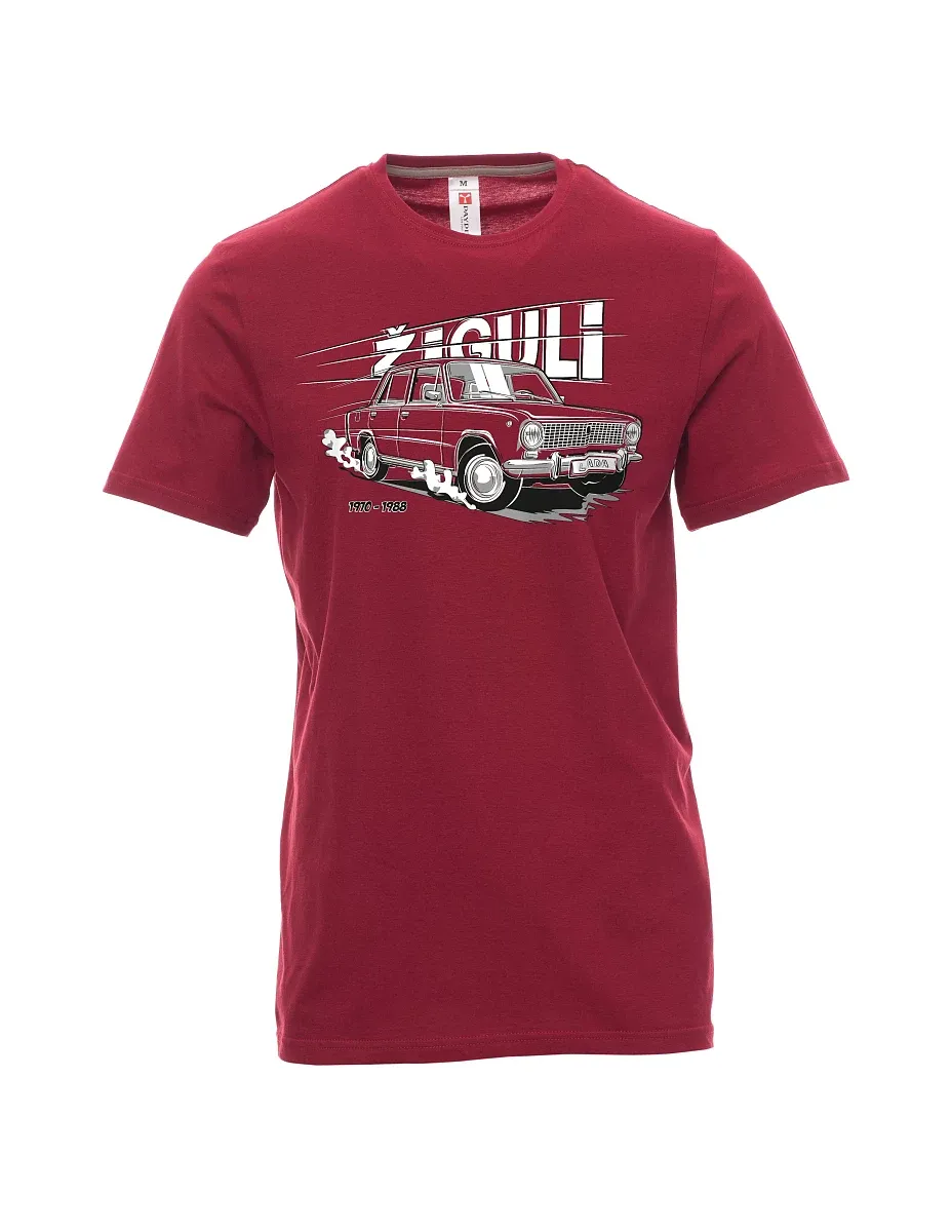 Męski t-shirt czerwony Lada-Žiguli
