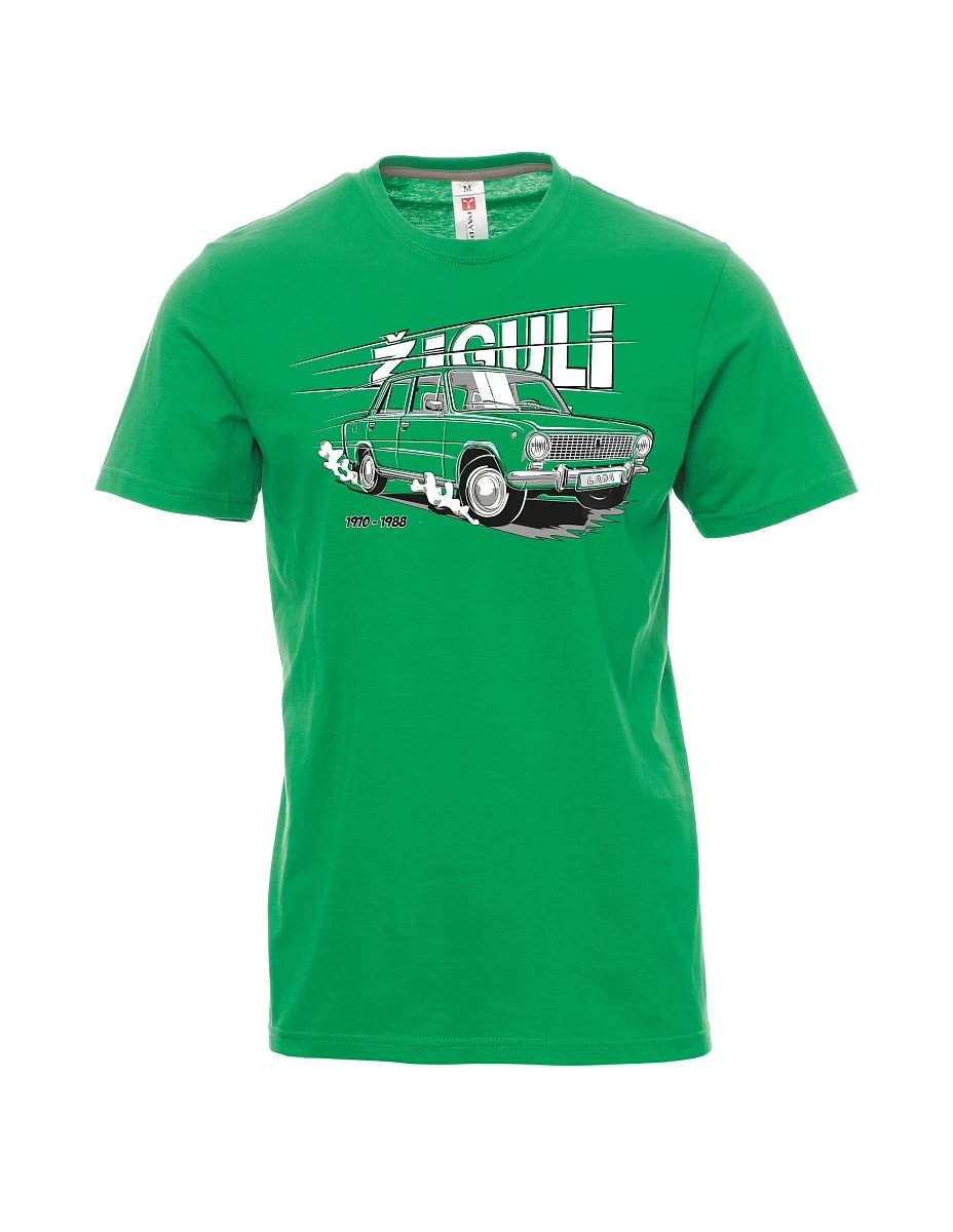 Męski t-shirt zielony Lada-Žiguli
