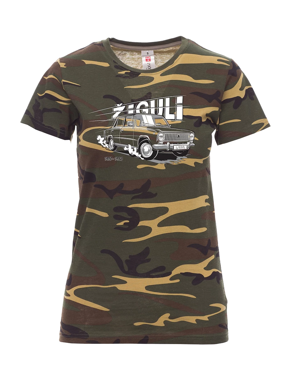Damski t-shirt kamuflaży Lada-Žiguli