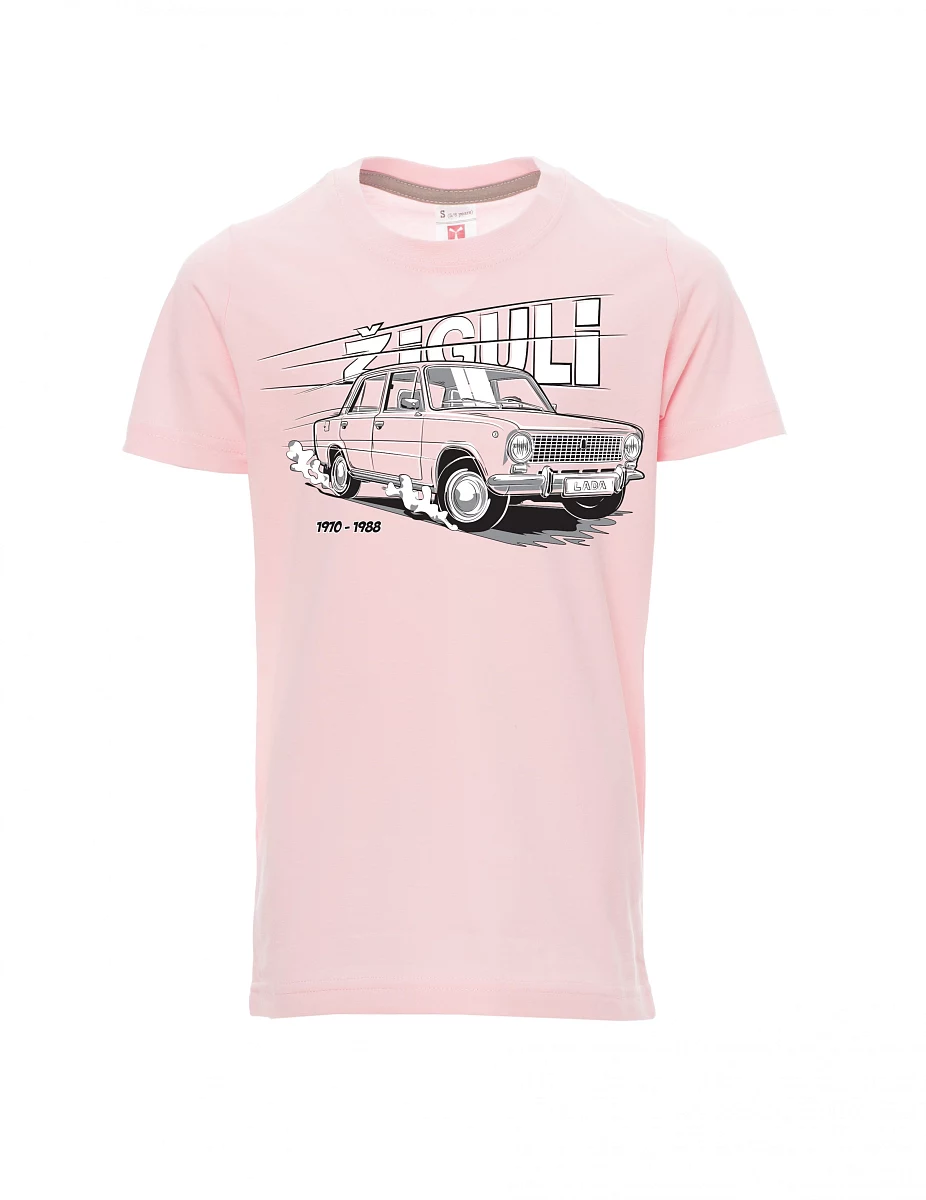 Dziecięcy t-shirt jasno różowy Lada-Žiguli