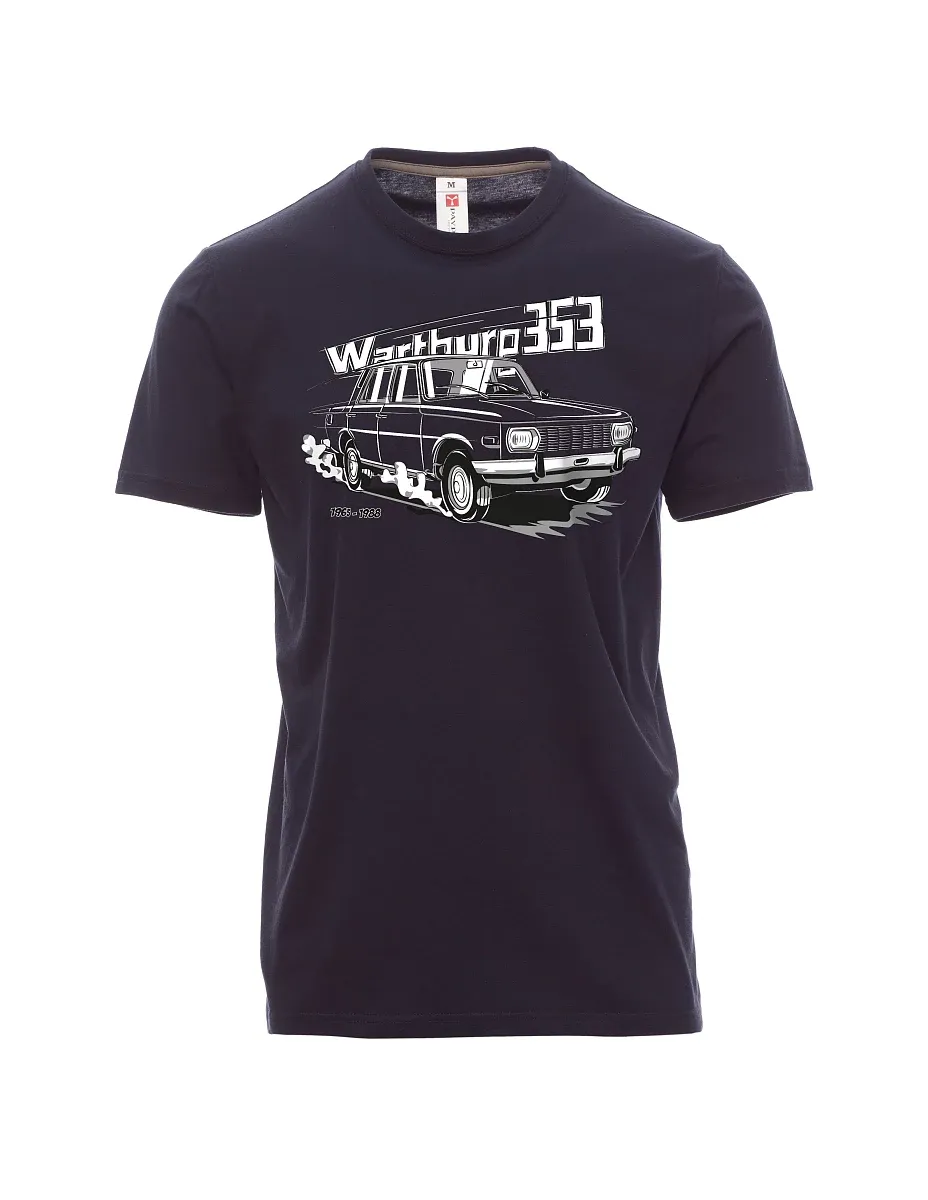 Męski t-shirt marynarka wojenna Wartburg 353