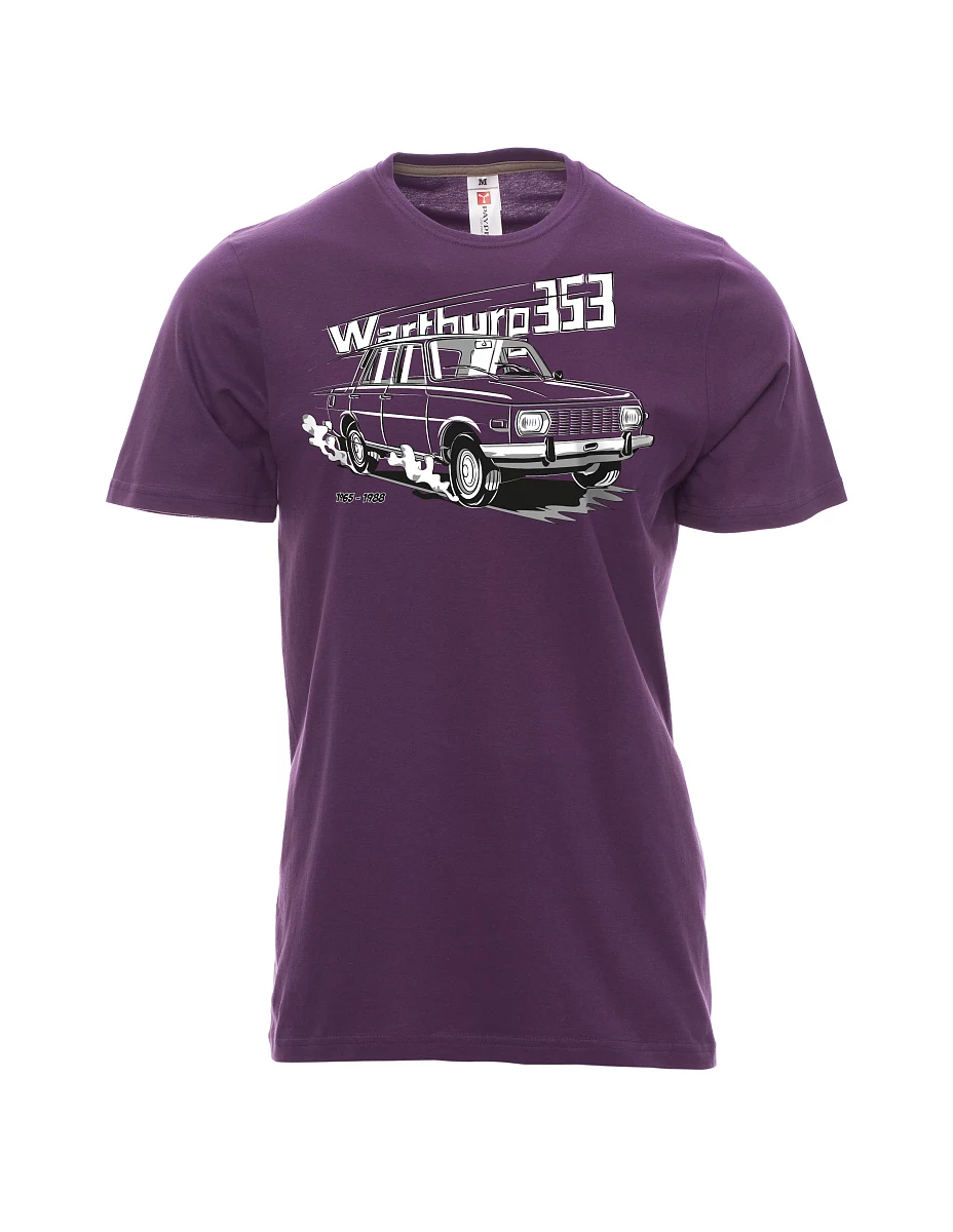 Męski t-shirt purpurowy Wartburg 353