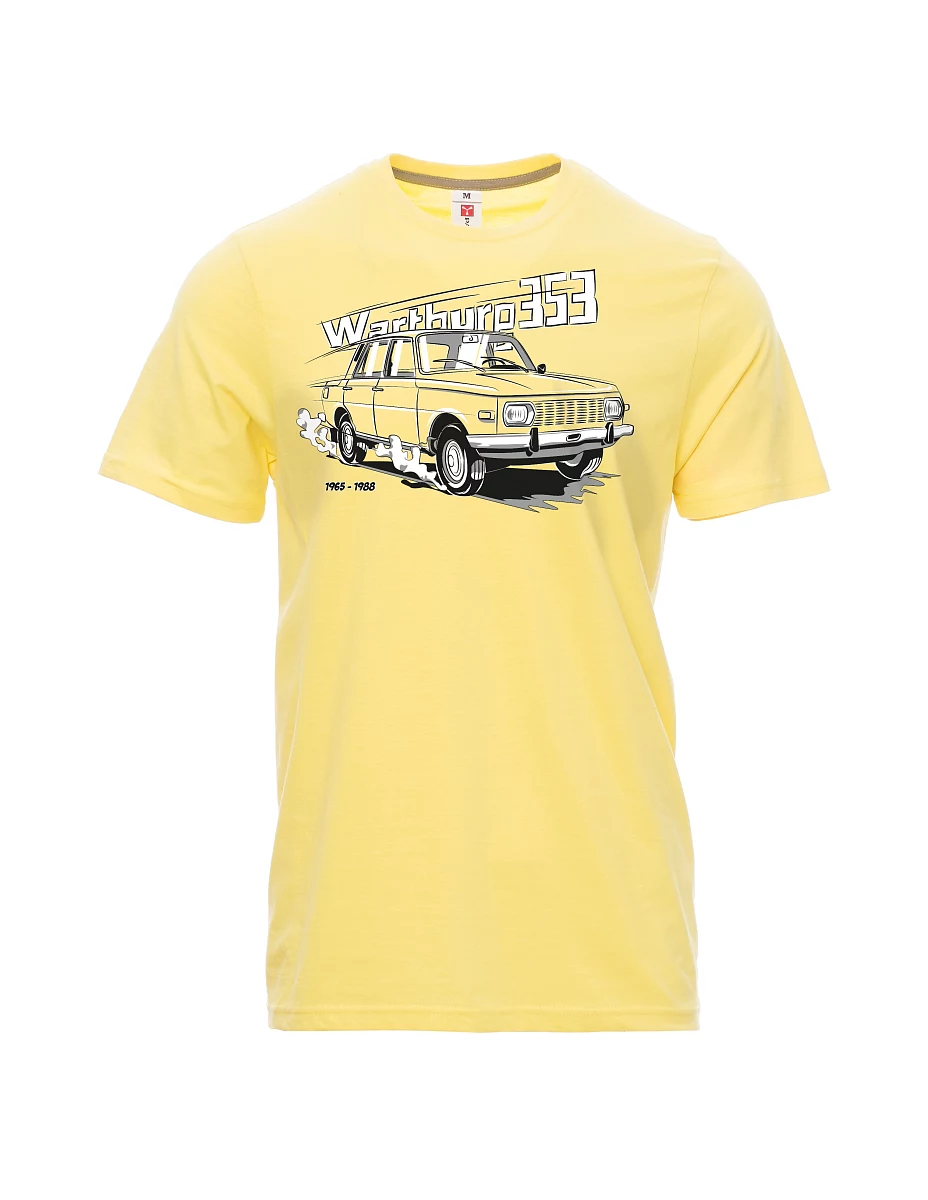 Męski t-shirt jasny zółty Wartburg 353