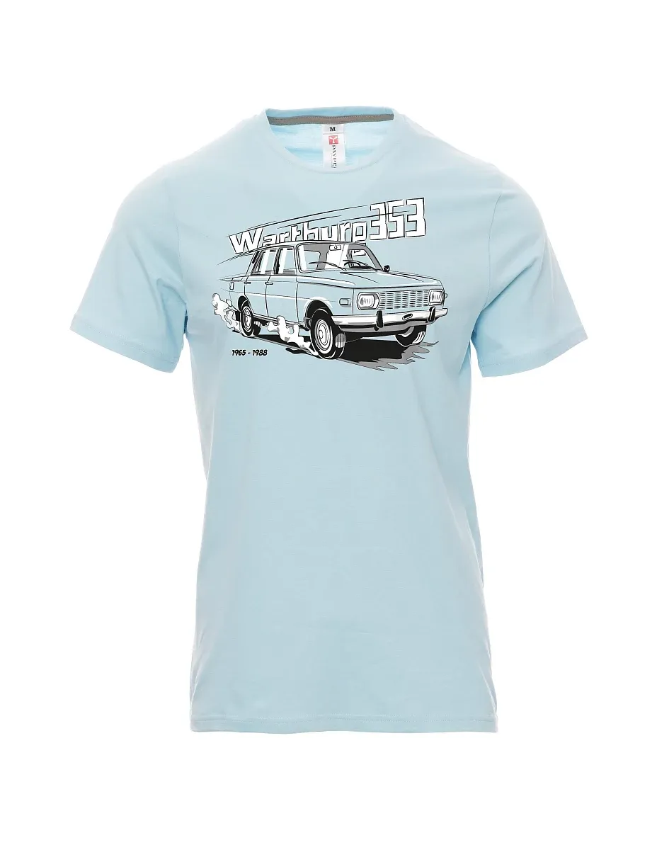 Męski t-shirt jasno niebieski Wartburg 353