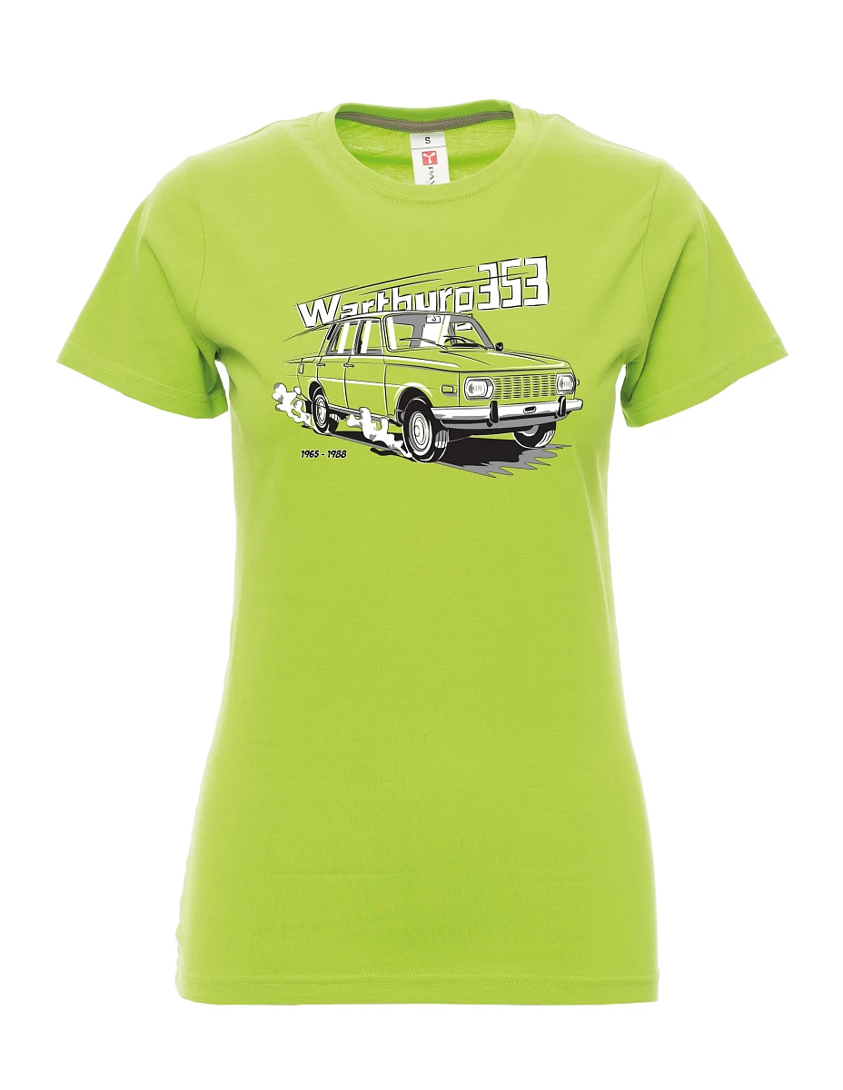 Damski t-shirt limetkowy Wartburg 353