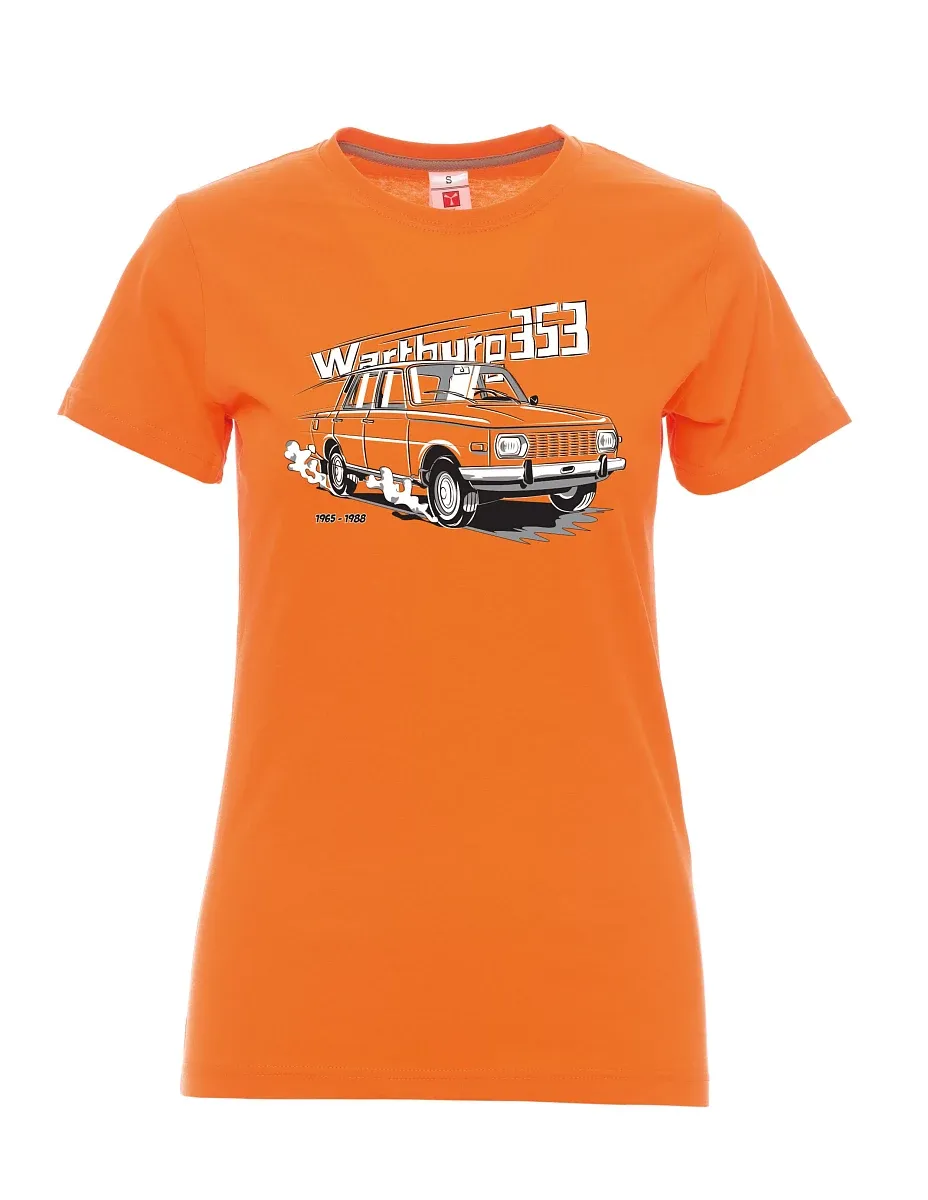Damski t-shirt pomarańczowy Wartburg 353