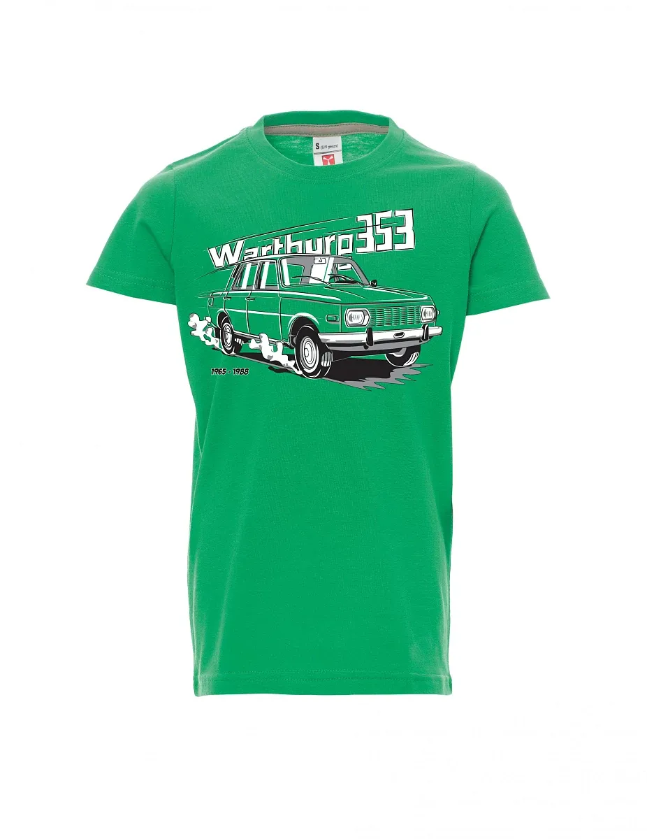 Dziecięcy t-shirt zielony Wartburg 353