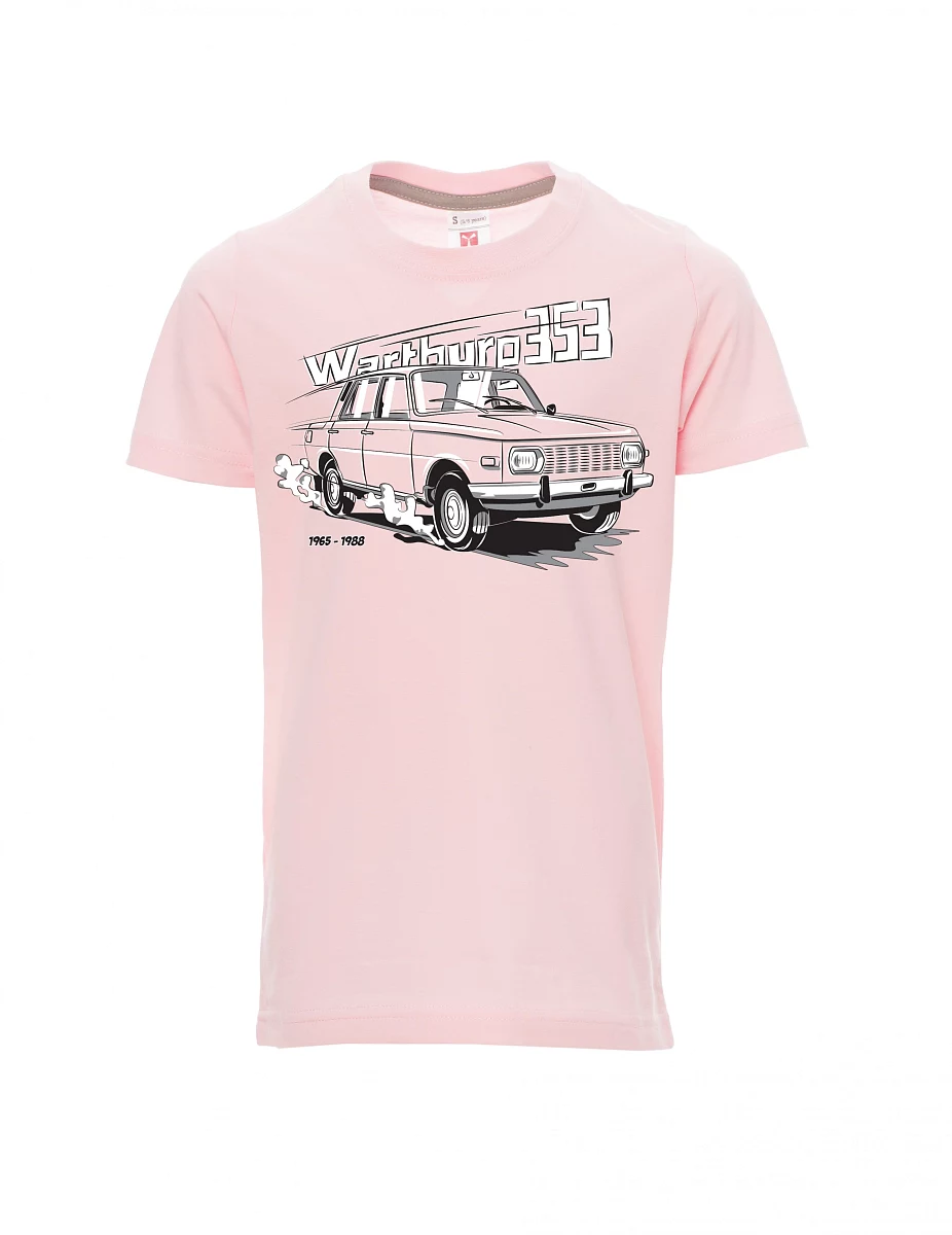 Dziecięcy t-shirt jasno różowy Wartburg 353