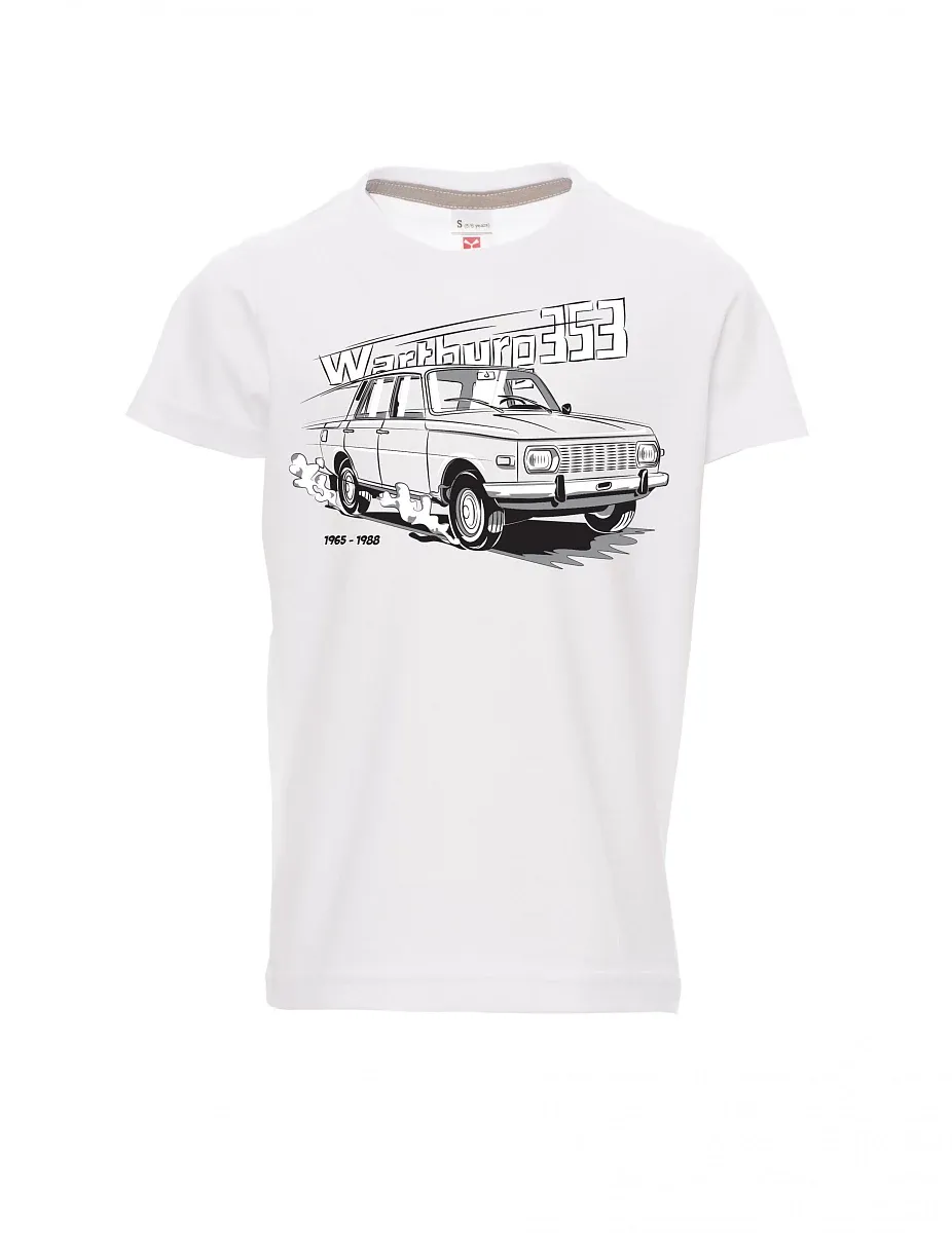 Dziecięcy t-shirt biały Wartburg 353