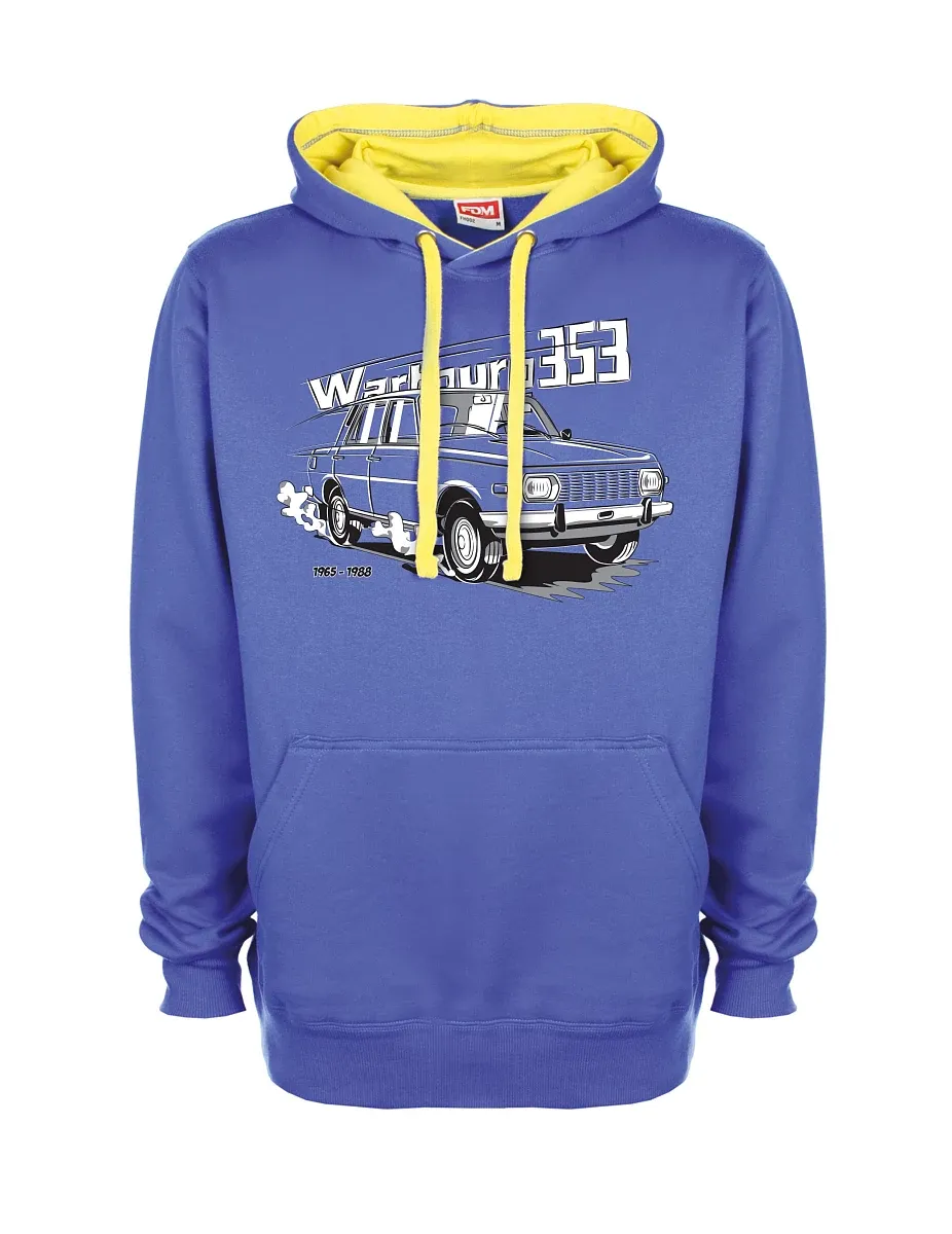 Bluza żółto-niebieska Wartburg 353