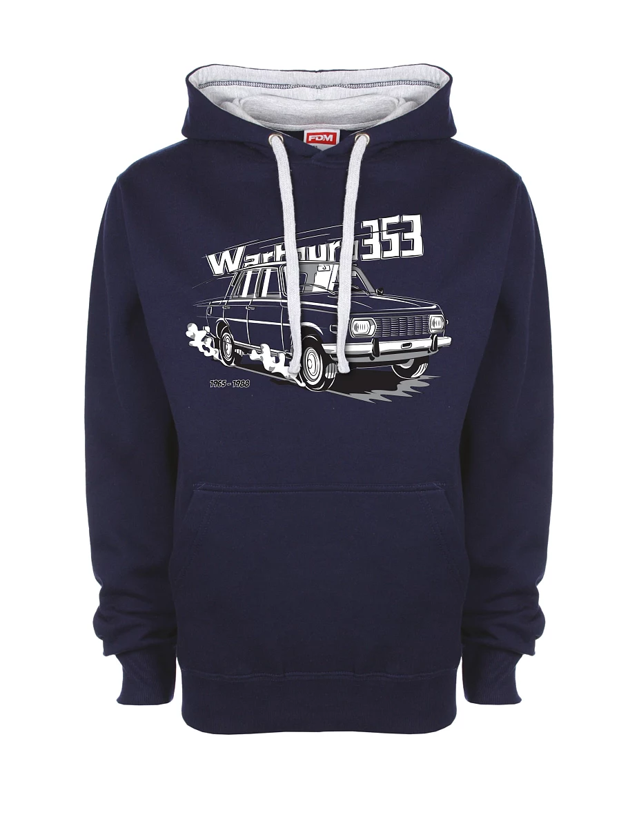 Bluza szaro-królewsko niebieska Wartburg 353