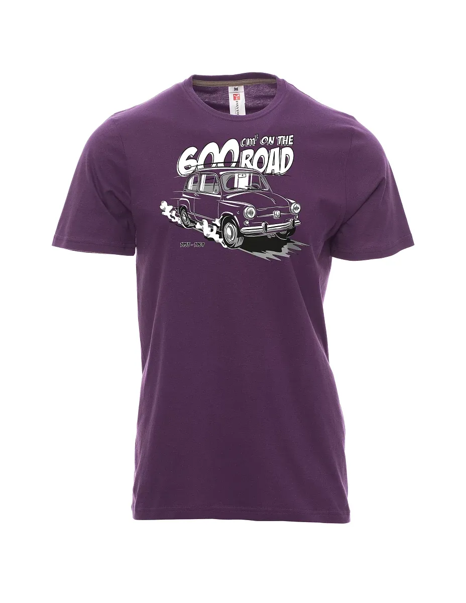 Męski t-shirt purpurowy Włoski weteran F 600