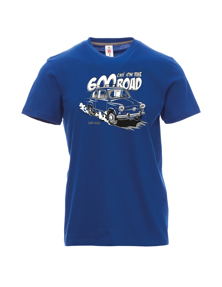 Męski t-shirt niebieski Włoski weteran F 600