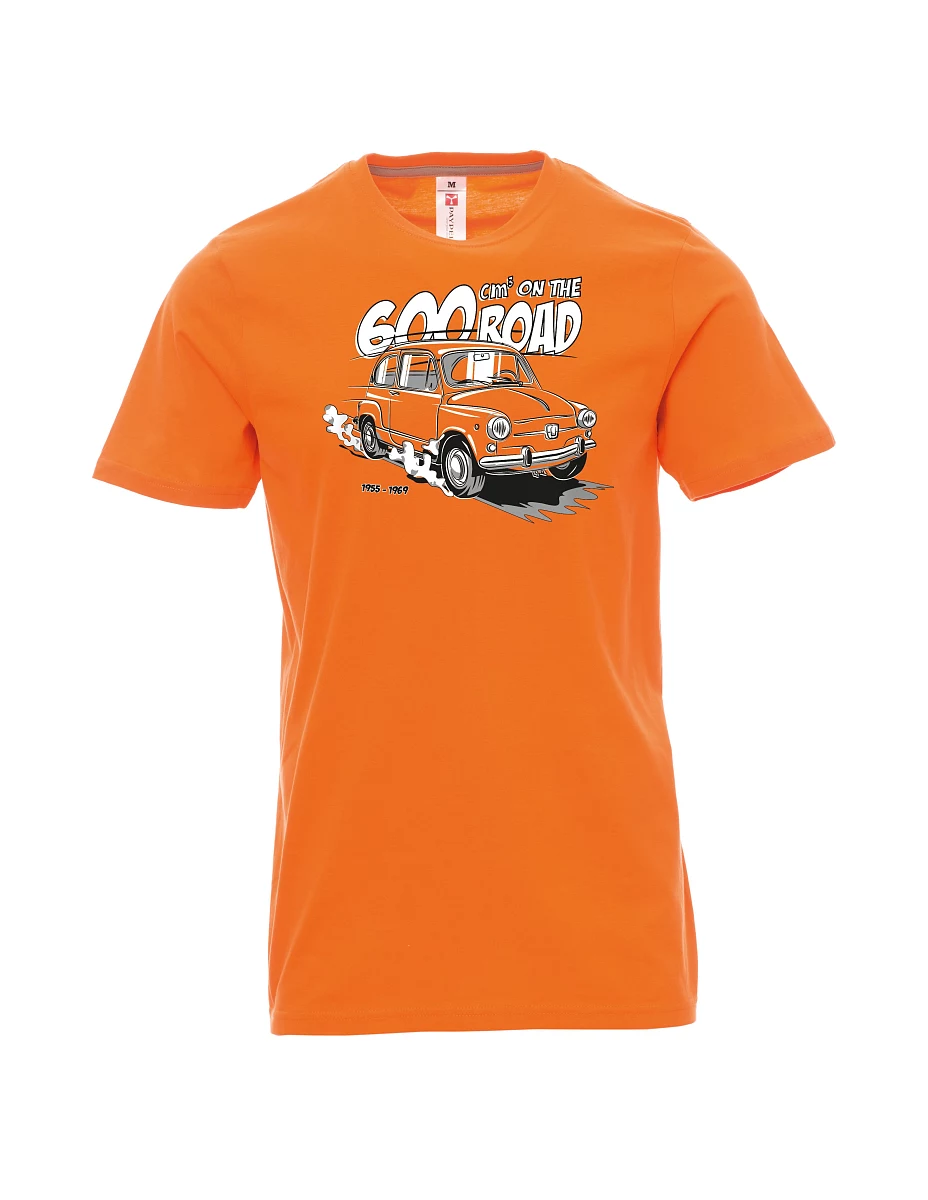 Męski t-shirt pomarańczowy Włoski weteran F 600