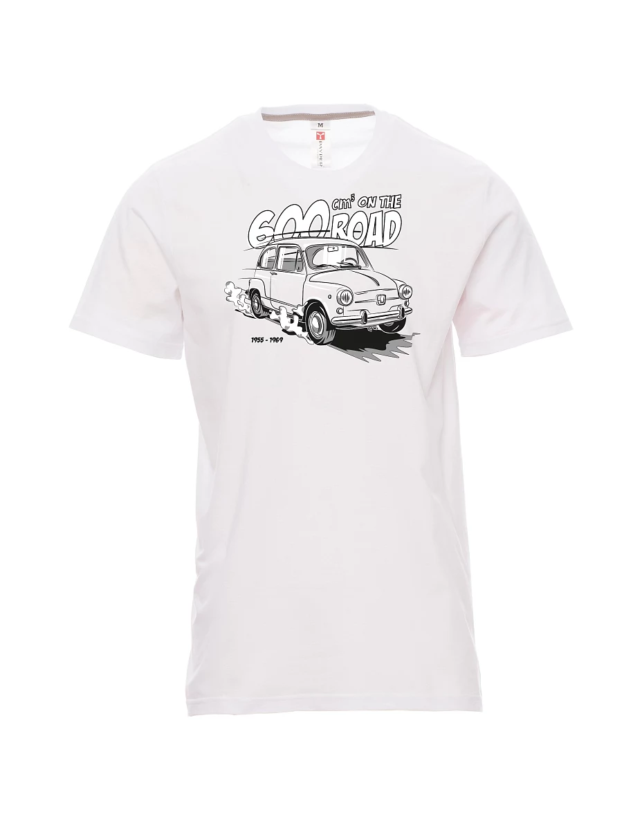Męski t-shirt biały Włoski weteran F 600