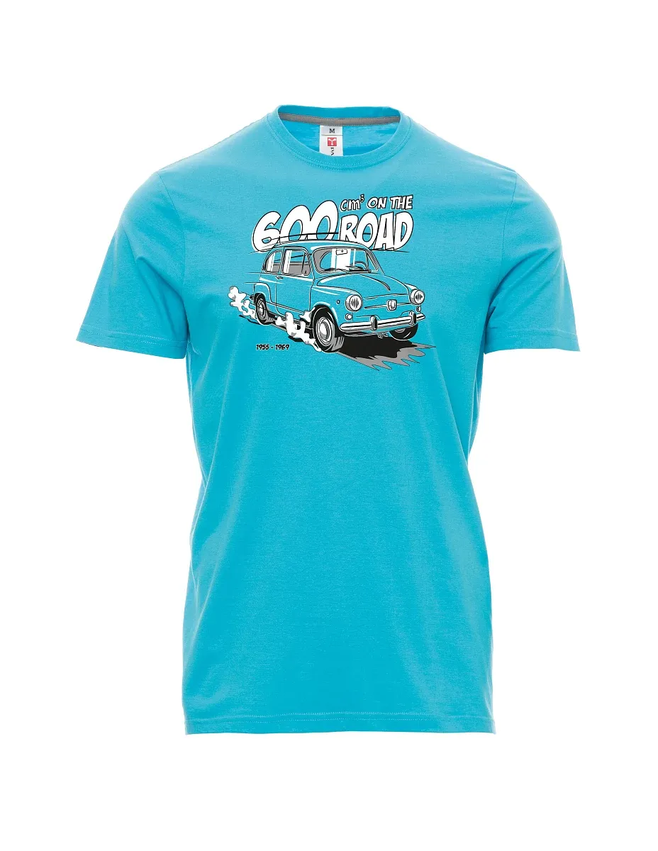 Męski t-shirt turkusowy Włoski weteran F 600