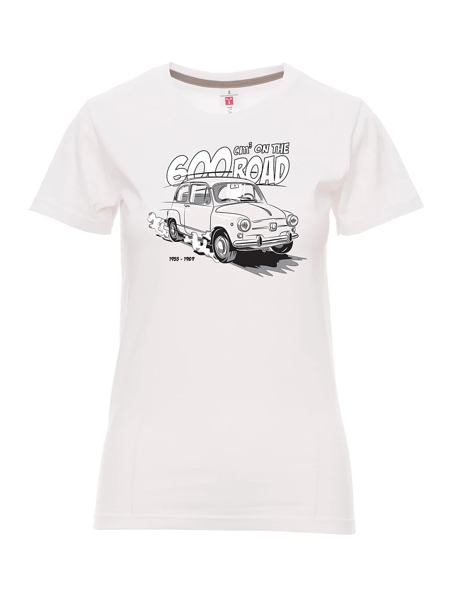 Damski t-shirt biały Włoski weteran F 600