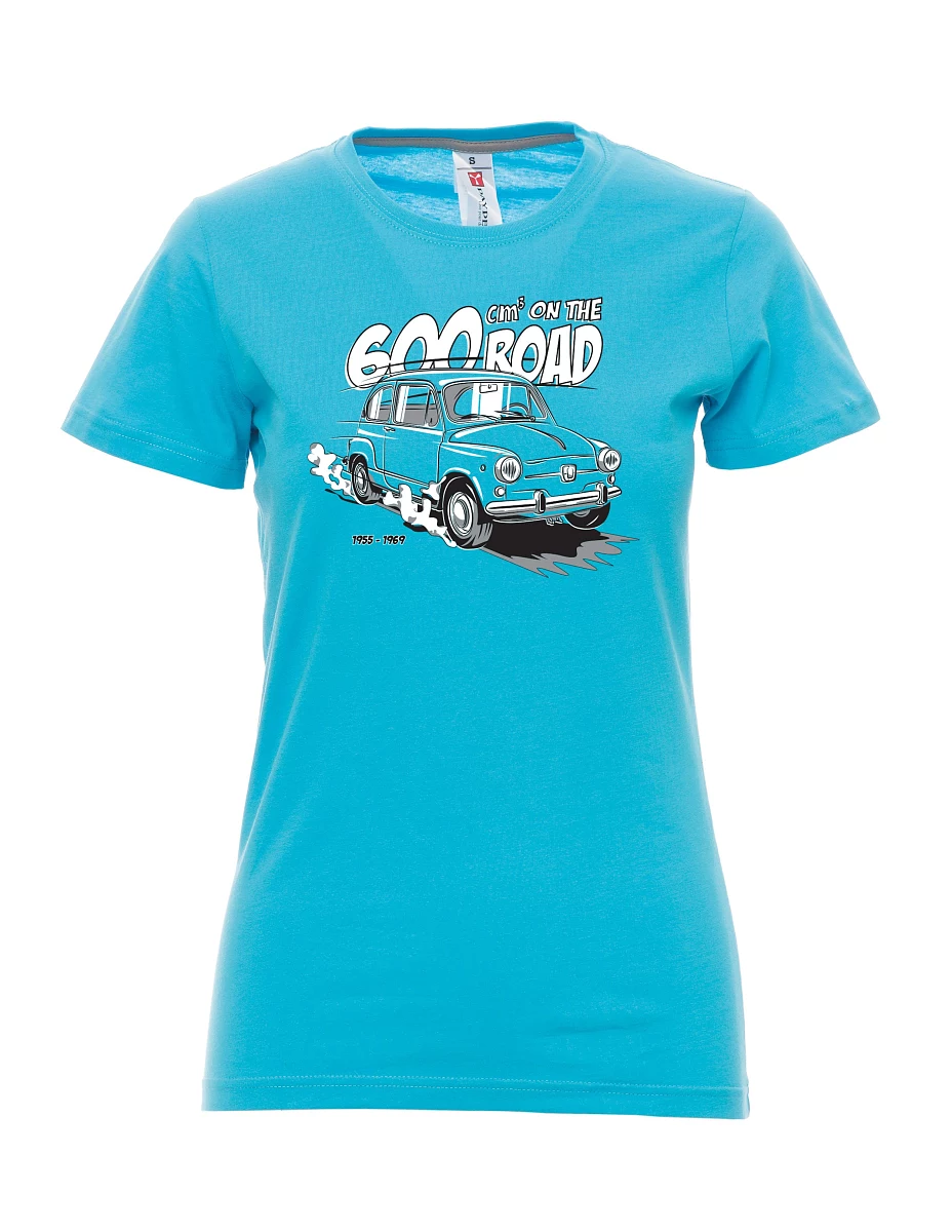 Damski t-shirt turkusowy Włoski weteran F 600