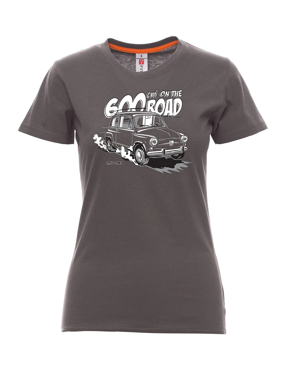 Damski t-shirt antracytowy Włoski weteran F 600