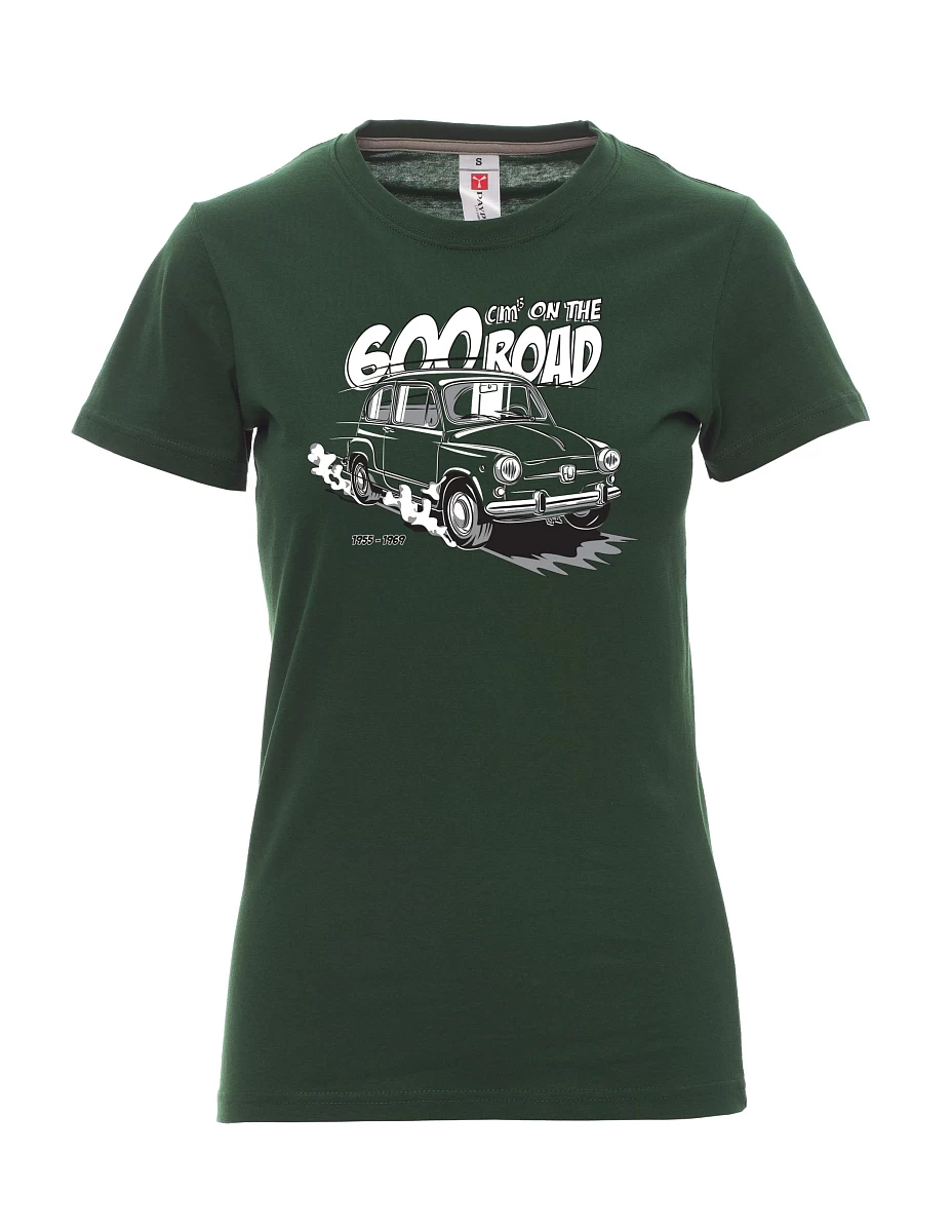 Damski t-shirt ciemnozielony Włoski weteran F 600