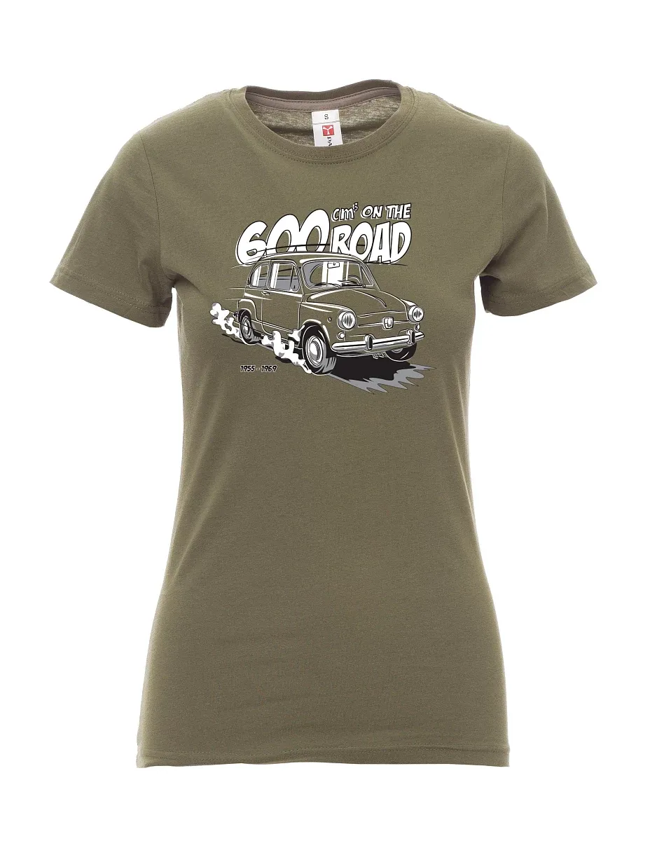 Damski t-shirt khaki Włoski weteran F 600