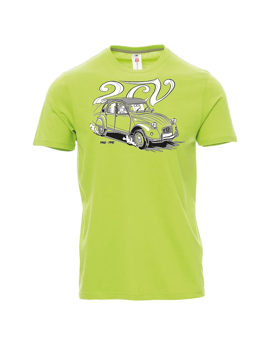 Męski t-shirt jasno zielony 2CV