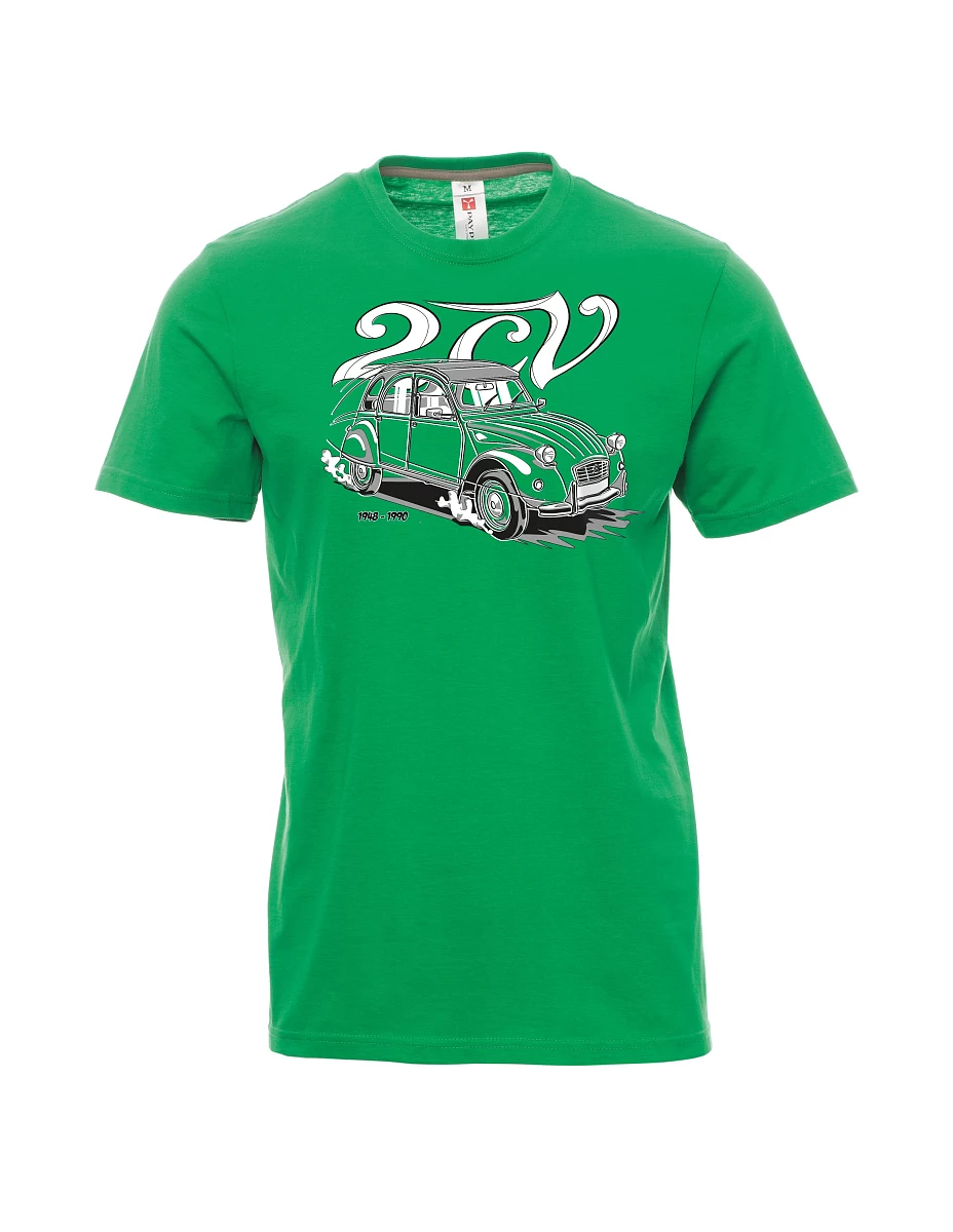 Męski t-shirt zielony 2CV