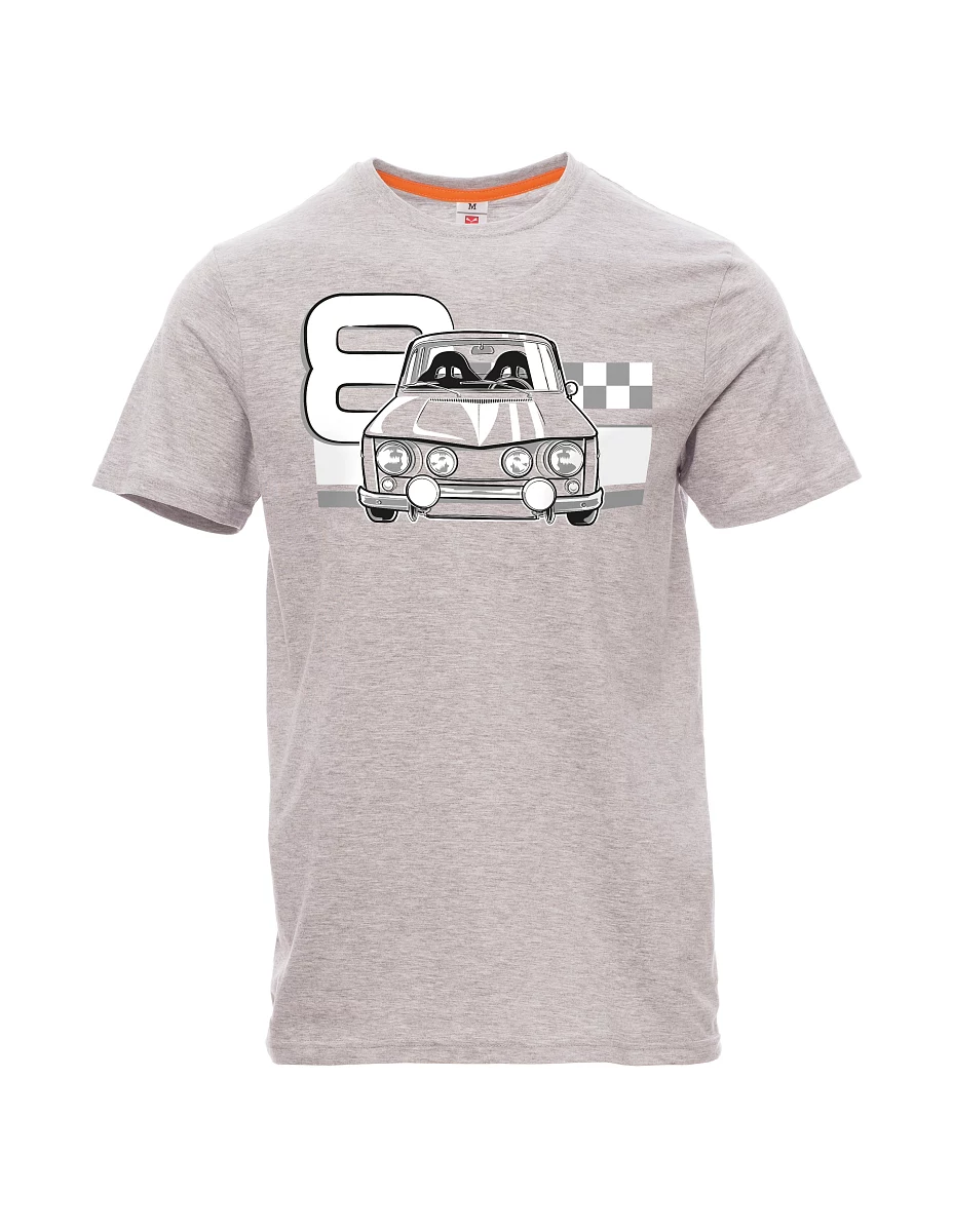 Męski t-shirt szary melanż R8
