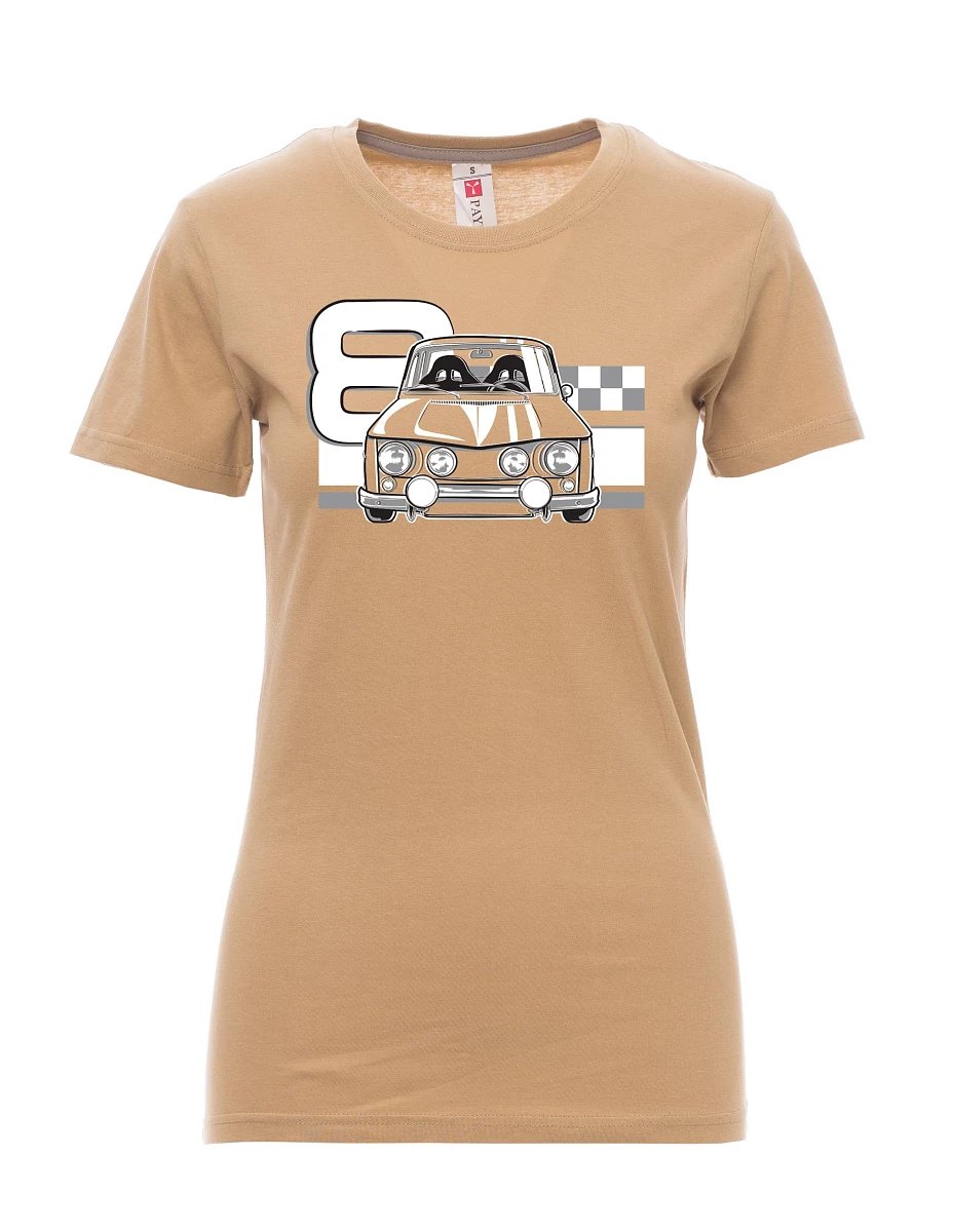 Damski t-shirt brązowy R8
