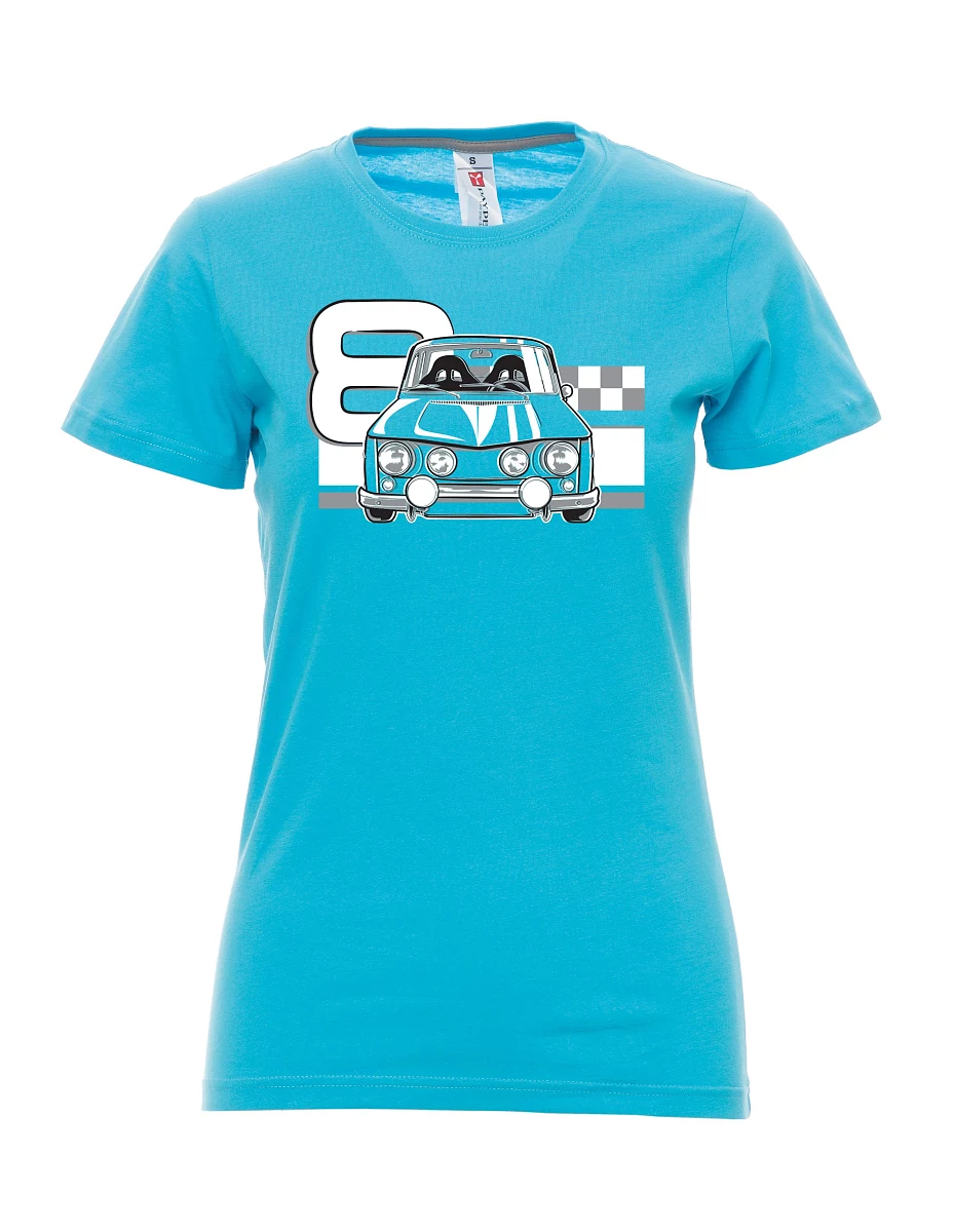 Damski t-shirt turkusowy R8