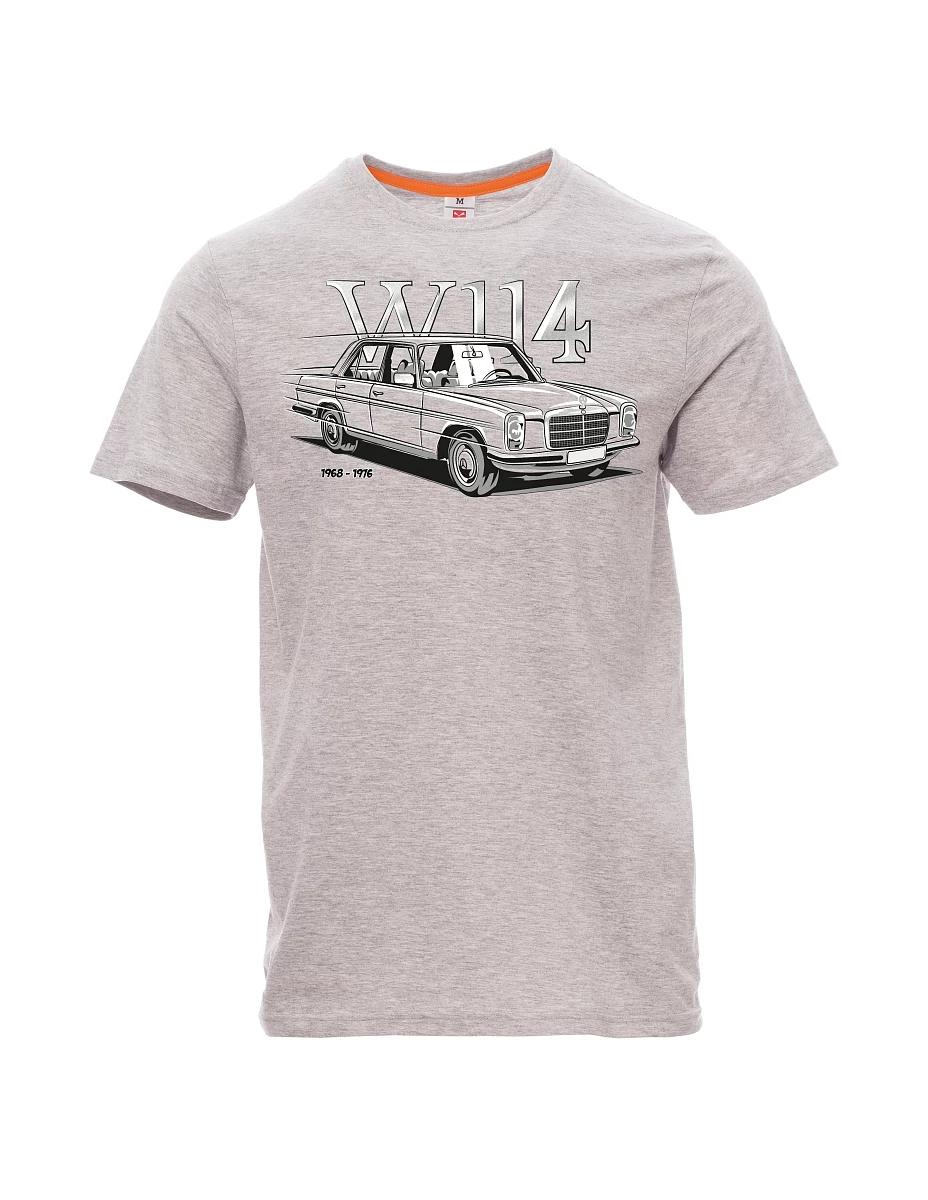 Męski t-shirt szary melanż W114