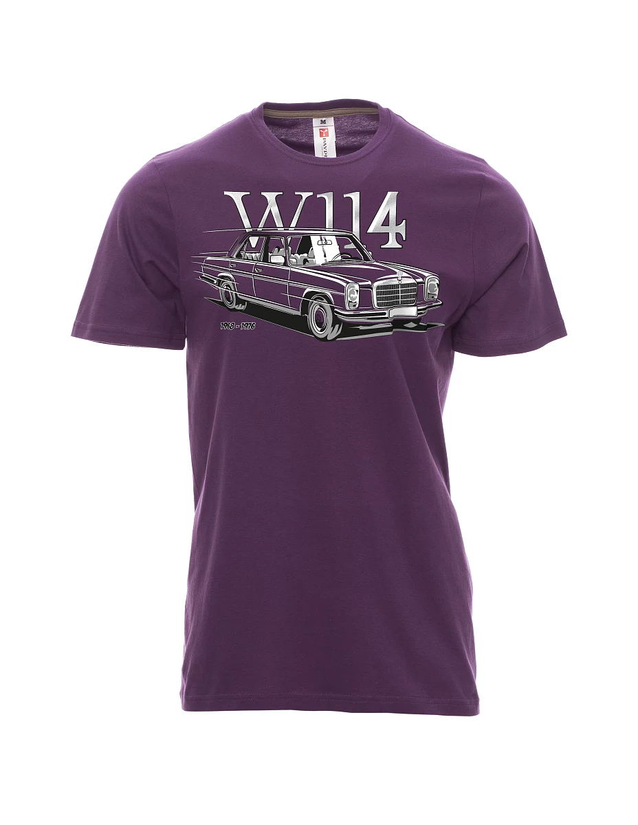 Męski t-shirt purpurowy W114
