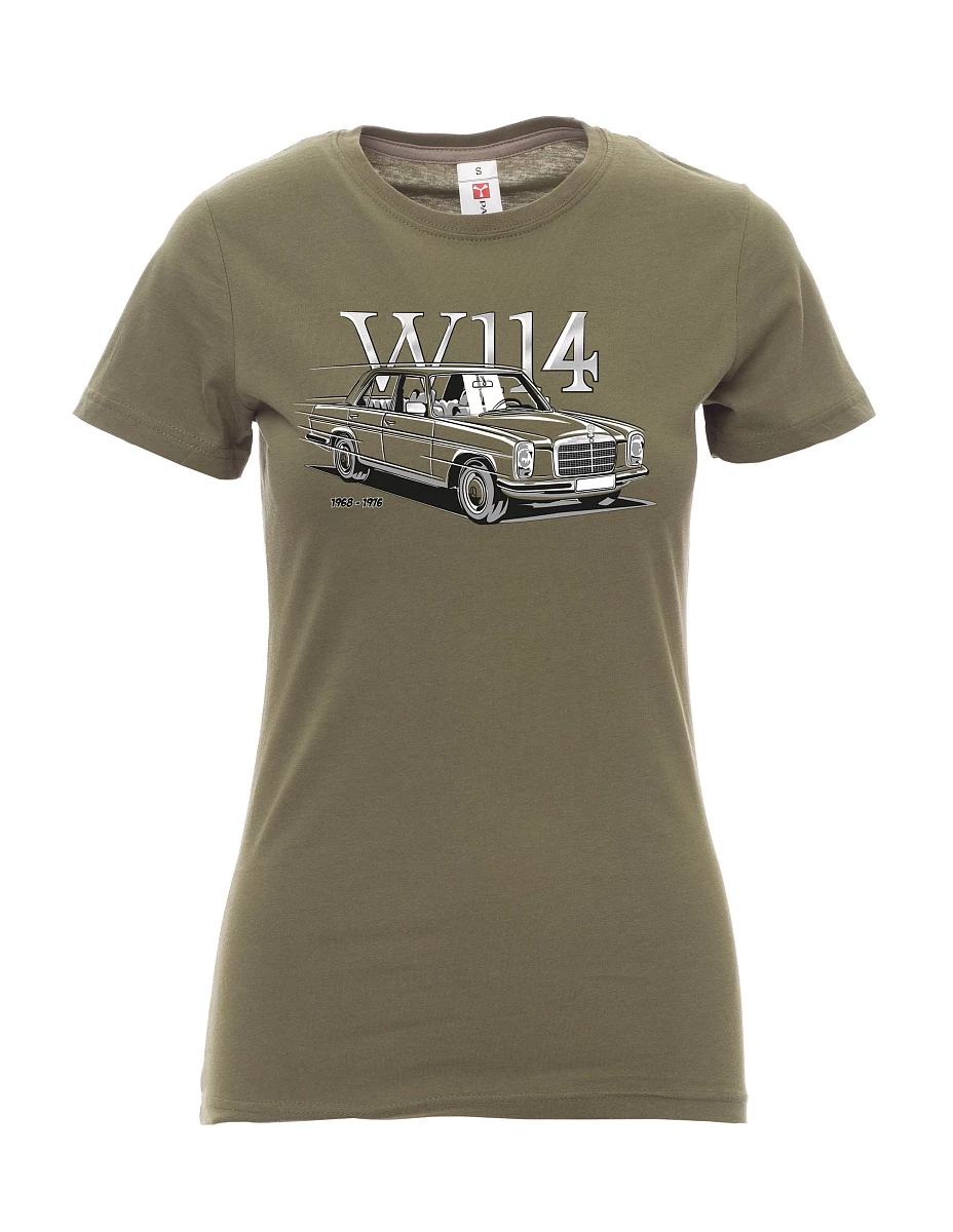 Damski t-shirt khaki W114