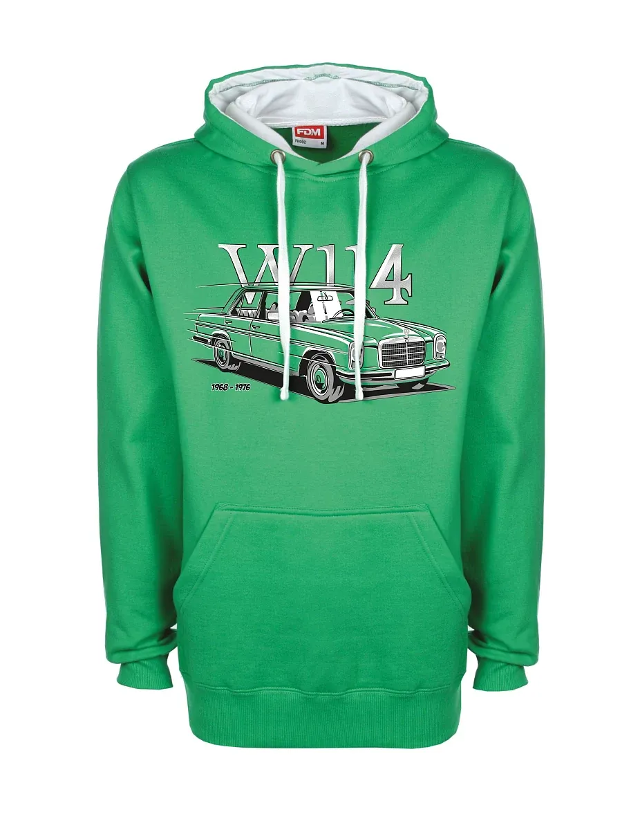Bluza biało-zielona W114