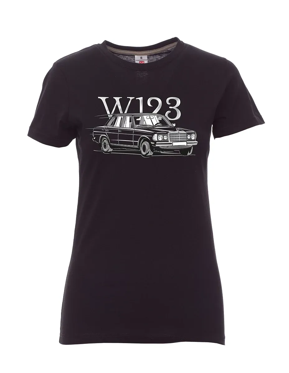 Damski t-shirt czarny W123