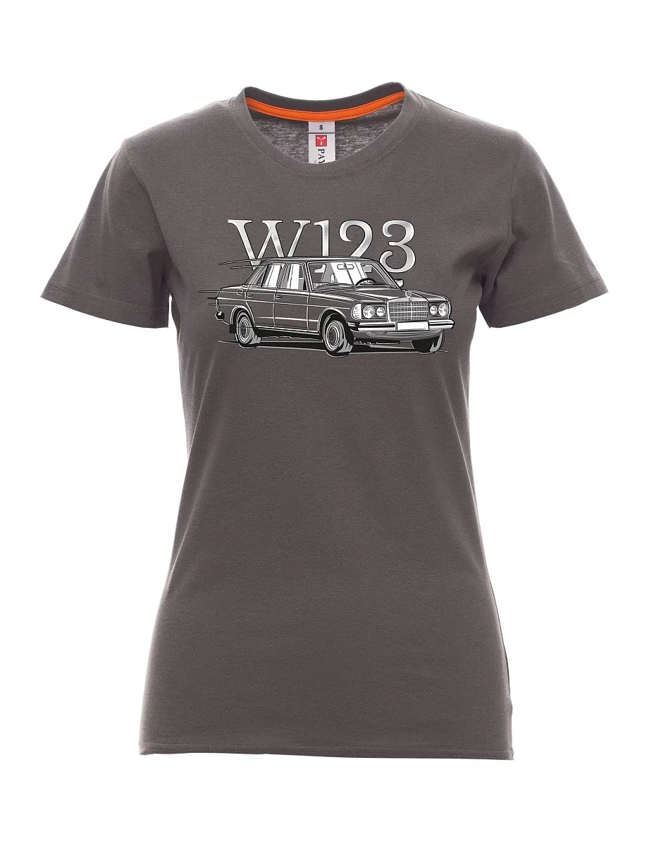 Damski t-shirt antracytowy W123