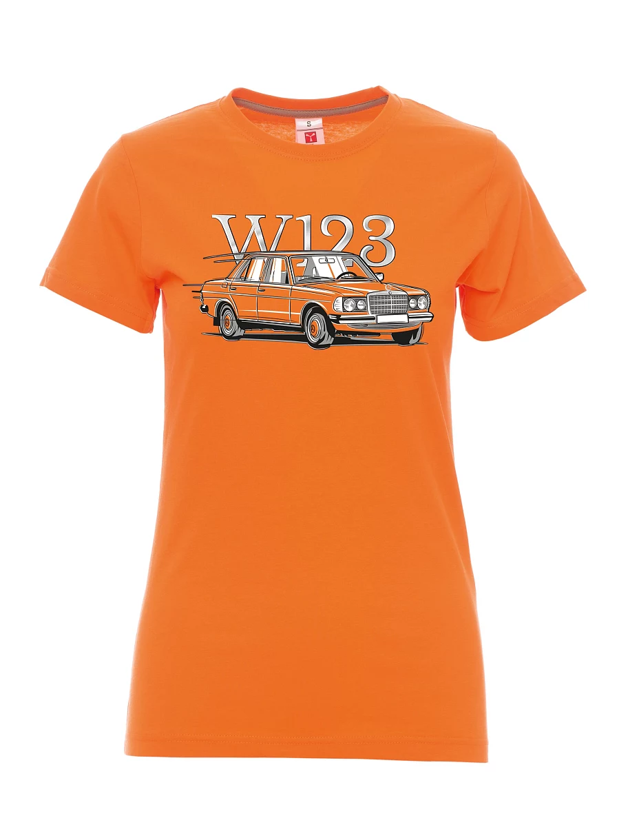 Damski t-shirt pomarańczowy W123