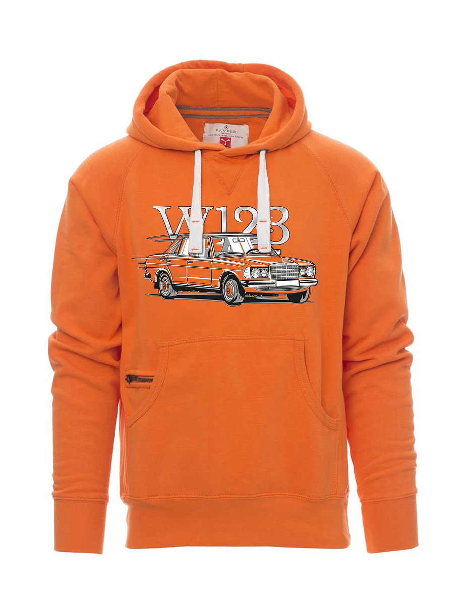 Męska bluza pomarańczowa W123