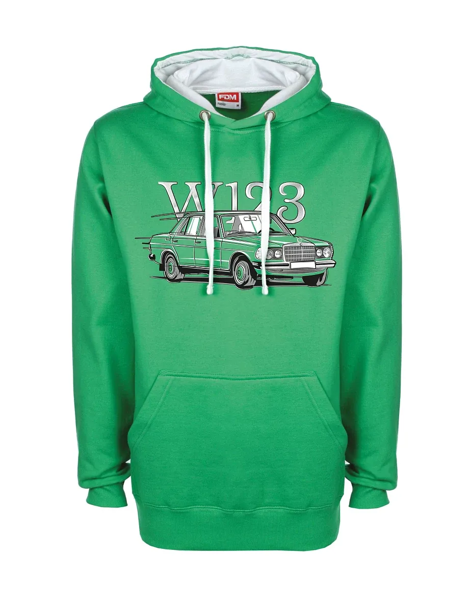 Bluza biało-zielona W123